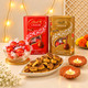 Lindt Lindor Chocolate Collection with Bhakarwadi and Earthen Diyas Diwali Hamper