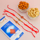 Set of 3 Stone Designer Rakhis With Lindt & Dryfruits - For Australia