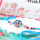 Trishul & Khanda Symbol Rakhi with Beaded Design