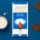 Kundan Rakhi Set with Lindt Extra Creamy Chocolate Bar - For Australia