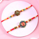 2 Pious Punjabi Rakhi With Sweets and Chocolates