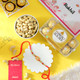Designer Flower Rakhi With Ferrero And Cashew