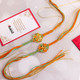 2 Colorful Vibrant Rakhi With Kaju Katli