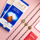 Three Traditional Rakhi with Two Lindt Chocolate -For Canada