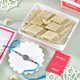 Religious Khanda Sahib Rakhi With Kaju Katli