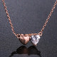 Buy Two Hearts Pendent Necklace Online to Australia