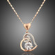 Buy Rose Gold Stellux Crystals Heart Pendant Online to Australia