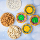 Healthy Dryfruits with Set of 4 diyas