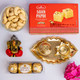 Ganesha Idol with Pooja Thali & Gourmet Hamper