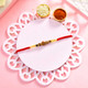 Rudraksha Rakhi with Gourmet Hamper