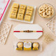 Rudraksha Rakhi with Gourmet Hamper