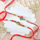 Set of 2 Big bro Rakhi & Metallic Rakhi with Motichoor Laddoo
