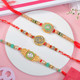 Set of 3 alluring Rakhi with Lindt Chocolate