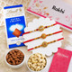 Set of 3 alluring Rakhi with Lindt Chocolate & Dryfruits