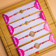 Exquisite Family Set of 4 Rakhis-For New Zealand