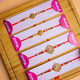 Exquisite Family Set of 4 Rakhis-For New Zealand