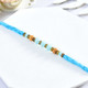 Beaded Rakhi With Silk Chocolate