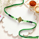 Green Rajwadi Moti  Rakhi