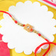 Designer Red Flower Rakhi Choco Nut Hamper