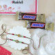 Set of 2 Fascinating Rakhi With Snickers