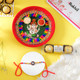 Single Rakhi With Pooja Thali & Rocher