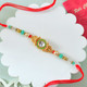 Exquisite Single Rakhi with Gourmet Hamper