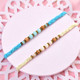 Two Hand Crafted Beads Rakhi