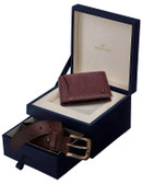 Leather Wallet & Belt Combo Gift Set