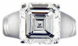 Luccia 1.5 Carat Asscher Cut Cubic Zirconia Trellis Setting Solitaire Engagement Ring