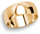 Men's 8mm Comfort Fit Wedding Band available in White or Yellow Gold.