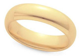 Men's 6mm Comfort Fit Wedding Band available in White or Yellow Gold.