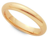 Men's 4mm Comfort Fit Wedding Band available in White or Yellow Gold.