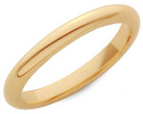 Ladies 2.5mm Comfort Fit Wedding Band in 14K Gold