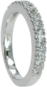 Pink princess cut 1.5 carat laboratory grown diamond quality cubic zirconia halo pave solitaire and matching band in 14k white gold.