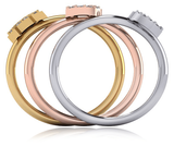 Capital letter initial pave lab grown diamond look cubic zirconia stackable ring in 14k yellow gold. Capital letter initial pave lab grown diamond look cubic zirconia stackable ring in 14k yellow gold.
