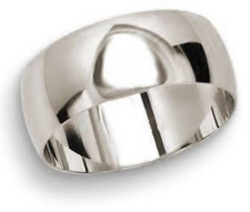 Men's 8mm Comfort Fit Wedding Band in PLATINUM