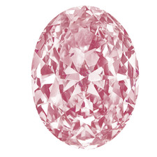 Trillion Triangle Pink Diamond Look Cubic Zirconia Loose Stone