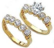 Eternal Love .75 Carat Round Halo Cubic Zirconia Solitaire