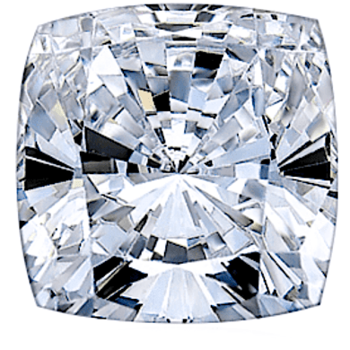 Cushion cut square lab created laboratory grown diamond look cubic zirconia loose stone.