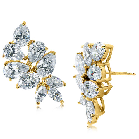 Preek プリーク　INCLUSION QUARTZ EARRING 23.90 ct. t.w. Pink Quartz Chandelier Earrings in 18kt Gold