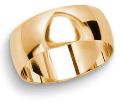 Men's 8mm Comfort Fit Wedding Band available in White or Yellow Gold