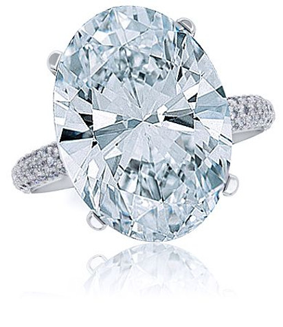 Blake 9 carat oval diamond quality cubic zirconia engagement ring in platinum.