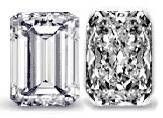 .75 Carat Emerald Cut Center Luccia Trellis Setting Three Stone Cubic Zirconia Anniversary Engagement Ring