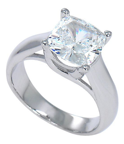 Luccia Carat Cushion Cut Cubic Zirconia Trellis Setting