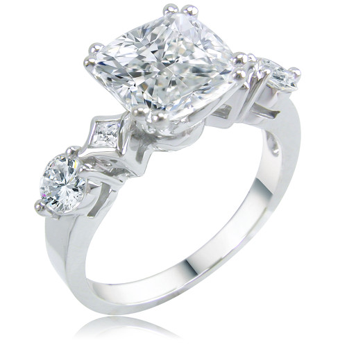 Cushionista Carat Cushion Cut Cubic Zirconia Princess Cut and