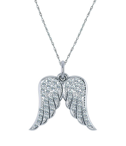 Wings Classic Mini Icons Diamond Pendant | In 18ct Rose Gold | Garrard