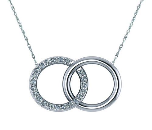 Interlocking sales couples necklaces