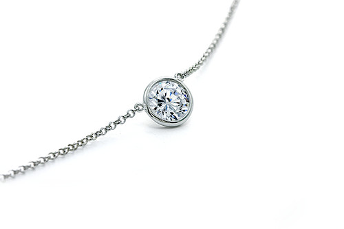 Diamond Station Necklace – Azalea Jewelry