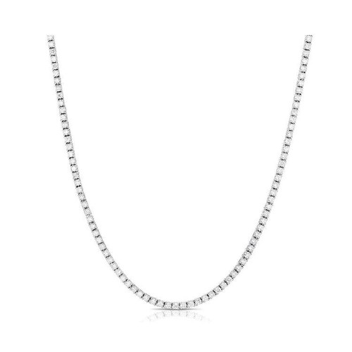 Kylie Harper Sterling Silver Cubic Zirconia CZ Tennis Necklace | World of  Watches