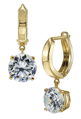 Diamond and Fancy Yellow Diamond Drop Earrings